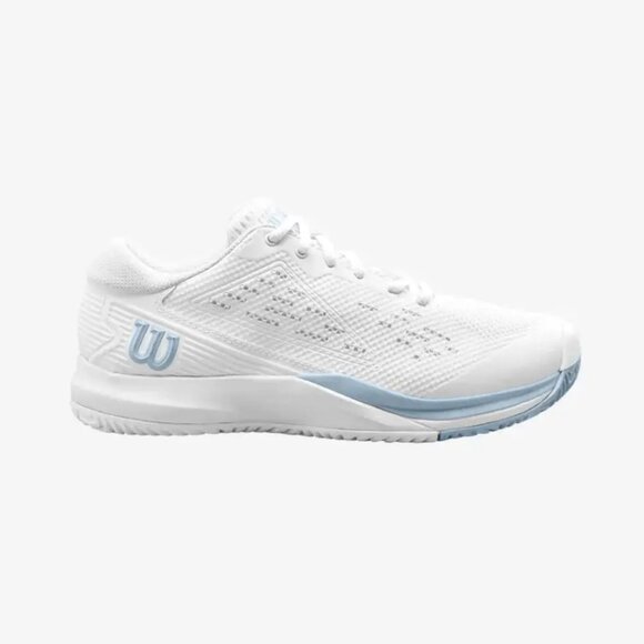 Wilson Rush Pro Ace Women’s Tennis Shoe in White & Baby Blue, Size 9 - Picture 4 of 8